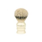 Picture of Edwin Jagger Imitation Ivory Silver Tip Shaving Brush