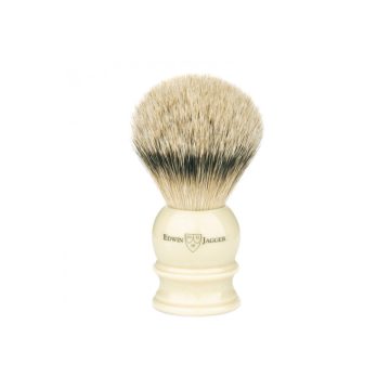 Picture of Edwin Jagger Imitation Ivory Silver Tip Shaving Brush
